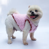 Reversible Pet Dog Clothes For Small Dogs Thicken Fleece Winter Warm Dog Coat