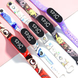 Cartoon Cute Children's Watches Girls Bracelet Digital Clock Ultra Light Silicone Led Women Watch Clock Waterproof Boys Gift