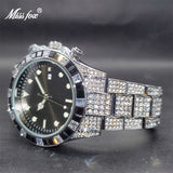 Luxury Classic Design Black Diamond Iced Out Watch