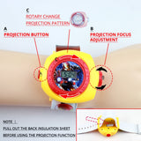3D Projection Princess Elsa Girls Watches Kids Rubber Digital Minnie Children's Watch Boys Clock Wristwatches Gift Dropshipping