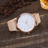 Japan Quartz Movement High Quality Martin Stainless Steel Mesh Ladies Watch