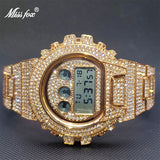 Full Iced G Hip Hop Style Multifunction Shock Electronics Watch