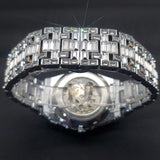 Luxury Men's Wathes Full Diamond Iced Out Tourbillon Automatic Wristwatch