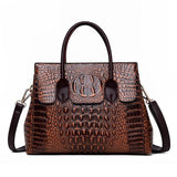 Crocodile Luxury Leather Handbag - Kevous