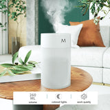 260ML Air Humidifier Ultrasonic Mini Aromatherapy Diffuser Portable Sprayer USB Essential Oil Atomizer LED Lamp for Home Car