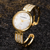 New Rhinestone Luxury Female Fashion Gold Ladies Bracelet Watch