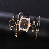 5PCS Gaiety Luxury Fashion Bracelet Watch Set