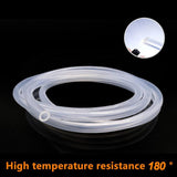 Food Grade Transparent Silicone Rubber Hose ID 0.5 1 2 3 4 5 6 7 8 9 10 mm OD Flexible Nontoxic Silicone Tube Clear soft 1 meter