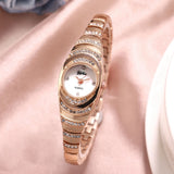 ローズゴールドファッション高級ステンレススチール腕時計