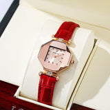 Ladies Fashion New Ladies Simple Casual Quartz Leather Strap Watch Women Gifts Montre Femme