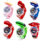 Luminous Cartoon Children's Watches Boys Colorful Flash Light with Music Super Hero Kids Watch Party Gift Wristwatch Clock