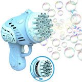 Bubble Gun Electric Automatic Soap Rocket Bubbles Machine Kids Portable Outdoor Party Toy LED Light Blower Toys Children Gifts