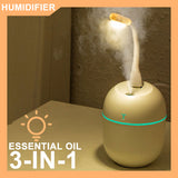 200ML Mini Air Humidifier USB Essential Oil Diffuser Car Purifier Diffuser Led With Colorful Night Light Ultrasonic Humidifier