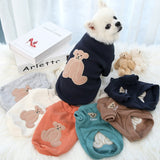 Cute Bear Embroidery Small Dog Clothes Puppy Jacket