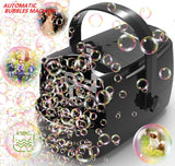 Bubble machine portable fully automatic support plug-in or battery or use mobile power bank  2 speed children's toy
