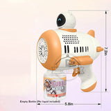 Astronaut Automa Bubble Machine for Children Bubble Gun Rocket Launcher Bubble Blower for Kids Soap Bubble Maker Summer Toys