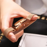 Magnetic buckle Luxury Fashion Rose Gold Quartz Wristwatch