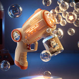 2023 新しい夏バブルガン電動スプレー泡マシン自動バブルガンのおもちゃライト屋外バブルおもちゃ子供ギフト