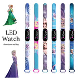 Frozen Princess Elsa Children Watches for Girls Sport Bracelet LED Women Watch Kids Electronic Digital Clock