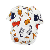 Cute Cartoon Print Pet Dog Clothes for Small Dogs Puppy Cat Vest Chihuahua Coat Yorkie Costume Poodle Pug Teddy