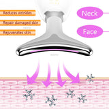 Anti Aging Prevent Wrinkle Remover Neck Lift Device LED Photon Therapy Massager EMS RF Skin Rejuvenation Face Tighten Care Tools