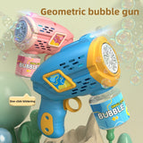 子供のおもちゃスペース幾何バブルガン自動電気バブル屋外パーティー発光おもちゃ子供のギフト