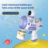 宇宙飛行士自動バブルマシン子供のためのバブルガンロケットランチャーバブル送風機子供のためのシャボン玉メーカー夏のおもちゃ
