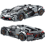 Technical Moc Black Remote Control Racing Car Building Blocks Famous Vehicle Bricks Assembly Toys Holiday Gift for Children