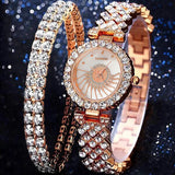 Business Ladies Diamond Set Quartz Watch Hot