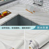 6M Vinyl Oil Proof Marble Wallpaper for Kitchen Countertop Cabinet Shelf PVC Self-Adhesive Waterproof Contact Paper for Bathroom