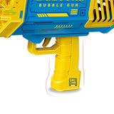 HUIQIBAO Bazooka Bubble Gun Rocket 69 Holes Bubbles Machine Summer Automatic Soap Blower With Light Toys For Kids Children Gift