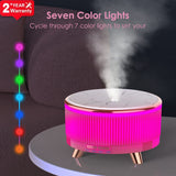 500ml Ultrasonic Air Humidifier Aromatherapy Diffusers Electric Essential Oil Aroma Diffuser Mist Sprayer with LED Night Lamp