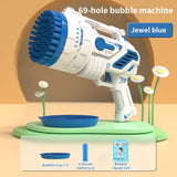 Bubble Gun Kids Toys Electric Automatic Soap Rocket Bubbles Machine Outdoor Wedding Party Toy LED Light Children Birthday Gifts