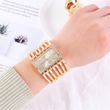 Luxury Fashion 2023 Diamond Rectangle Watch