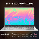 Laptop 15.6 Inch 16G RAM 256G/512G/1TB SSD IPS 1080P Office Computer N5095 With Fingerprint Unlocking Backlight Keyboard