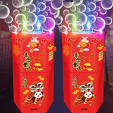 Automatic Fireworks Bubble Machine With Flash Lights Sounds For Kids Outdoor Toys Party Festival Celebrate Bubble Maker Machines