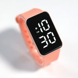 Children Digital Watches for Girls Silicone Strap Big Number Hour Kids Watch with Date School Student Boy Wristwatch Clock Gift