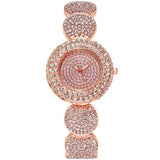 Luxury Round Dial Elegant Female Bracelet Wristwatches