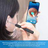 Ear Cleaning Kit Smart Visual Ear Sticks 1296P Ear Wax Removal Tool Wireless Ear Cleaner with Camera LED Light