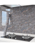 100 センチメートル防水厚い大理石コンタクト紙浴室の壁用ビニール自己粘着耐油リムーバブル壁紙家の装飾用