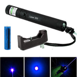 10Mile Green Laser Pointer Pen Astronomy hight Powerful red purple lazer Cat Toy Adjustable Focus Burning laser Battery+Charger