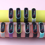 Fashion Colorful Light Children Watches For Girls LED Sports Digital Bracelet Women Watch Waterproof Casual Bracelet Cloc