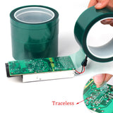 33 メートル/ロールグリーン PET フィルムテープ高温耐熱 PCB はんだ SMT メッキシールド絶縁保護