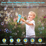 Automatic Electric Bubble Machine Bubble Guns for Kids Bubble Maker Bubble Blower for Kids with LED Light Bubble Outdoors Games