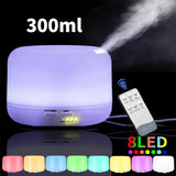 Air Humidifier Electric Aroma Diffuser Aromatherapy Humidifiers Diffusers Ultrasonic Cool Mist Maker Fogger LED Essential