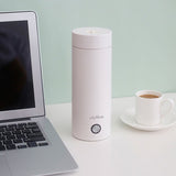 400 ミリリットルポータブル電気ケトル熱カップコーヒー紅茶コーヒー旅行水ボイラー温度制御スマート湯沸かしポット魔法瓶