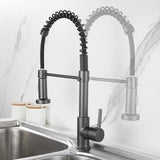 Removable Black Gourmet Kitchen Faucets Kitchen Removable For Kitchen Sink Mixer Tap For Sink 360 Degree Rotation