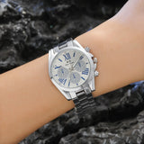 2022 Rose Gold Silver Ladies Diamond Quartz Watch