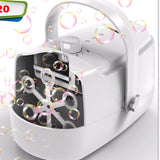 Bubble machine portable fully automatic support plug-in or battery or use mobile power bank  2 speed children's toy