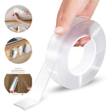 1M/2M/3/5M Nano Tape Double Sided Tape Transparent NoTrace Reusable Waterproof Adhesive Tape Cleanable Home gekkotape